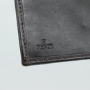 FENDI Zucchino Canvas Wallet Brown Auth am7414V-18