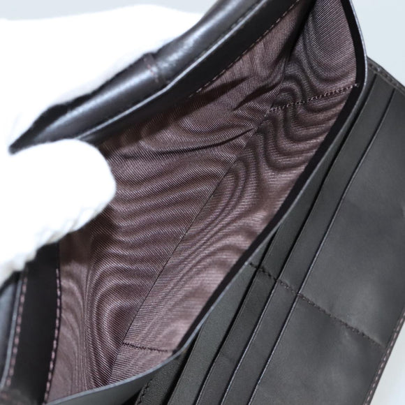 FENDI Zucchino Canvas Wallet Brown Auth am7414V