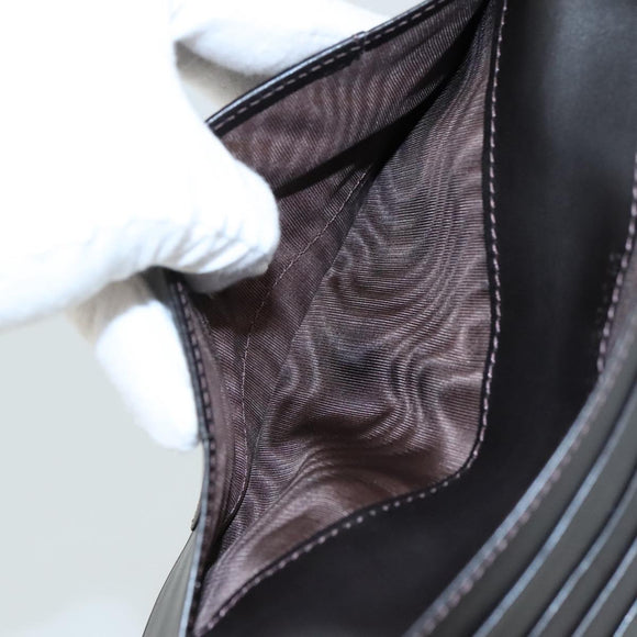 FENDI Zucchino Canvas Wallet Brown Auth am7414V