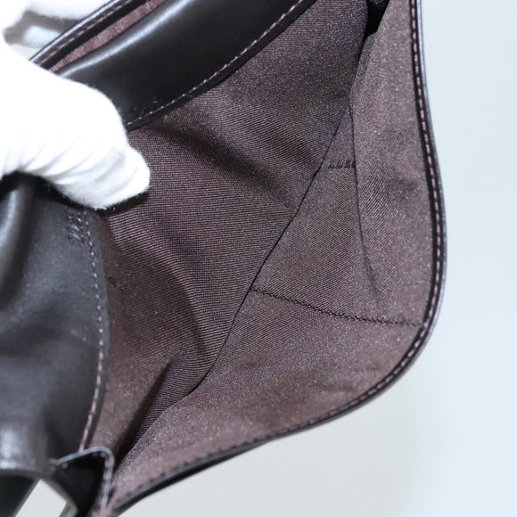 FENDI Zucchino Canvas Wallet Brown Auth am7414V