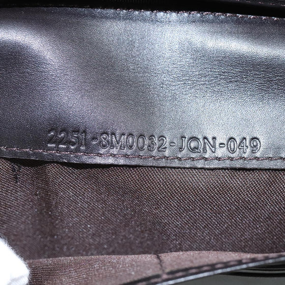 FENDI Zucchino Canvas Wallet Brown Auth am7414V