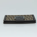 FENDI Zucchino Canvas Wallet Brown Auth am7414V-5