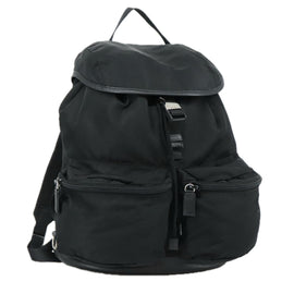 PRADA Backpack Nylon Black Auth am7431
