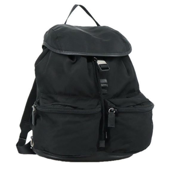 PRADA Backpack Nylon Black Auth am7431