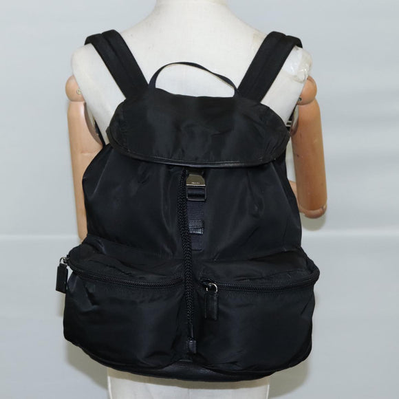 PRADA Backpack Nylon Black Auth am7431