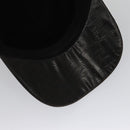 FENDI Zucca Canvas Cap Black Brown Auth am7434-8