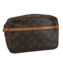 LOUIS VUITTON Monogram Compiegne 23 Clutch Bag M51847 LV Auth am7436-1