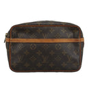 LOUIS VUITTON Monogram Compiegne 23 Clutch Bag M51847 LV Auth am7436-13