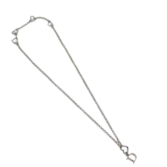 Christian Dior Necklace metal Silver Auth am7443