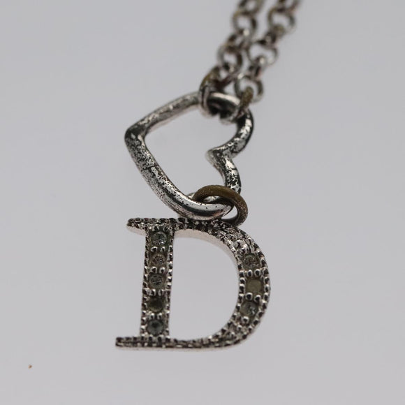 Christian Dior Necklace metal Silver Auth am7443