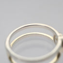 GUCCI Interlocking Ring metal Silver Auth am7444-10