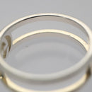 GUCCI Interlocking Ring metal Silver Auth am7444-11