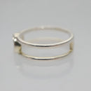 GUCCI Interlocking Ring metal Silver Auth am7444-4
