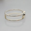 GUCCI Interlocking Ring metal Silver Auth am7444-5