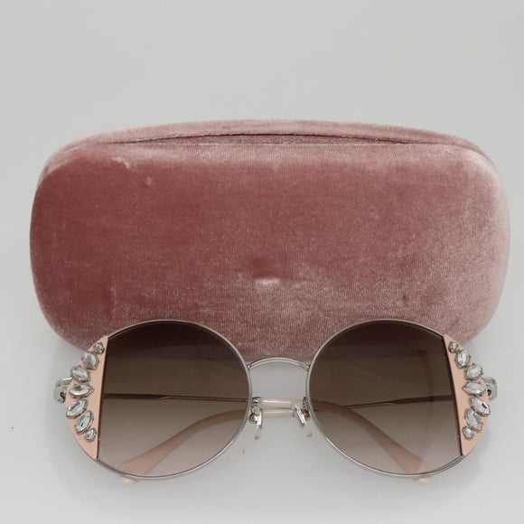 Miu Miu Sunglasses metal Pink Auth am7449