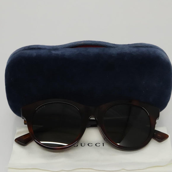 GUCCI Sunglasses plastic Brown Auth am7450