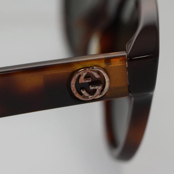 GUCCI Sunglasses plastic Brown Auth am7450