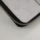 LOUIS VUITTON Taigalama Zippy Wallet Vertical Wallet White M30446 LV Auth am7452-15