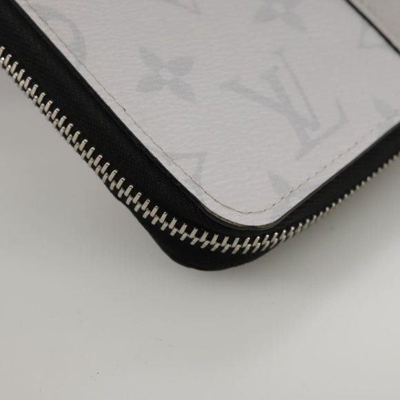LOUIS VUITTON Taigalama Zippy Wallet Vertical Wallet White M30446 LV Auth am7452