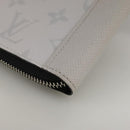 LOUIS VUITTON Taigalama Zippy Wallet Vertical Wallet White M30446 LV Auth am7452-16