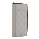 LOUIS VUITTON Taigalama Zippy Wallet Vertical Wallet White M30446 LV Auth am7452-1