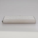 LOUIS VUITTON Taigalama Zippy Wallet Vertical Wallet White M30446 LV Auth am7452-4