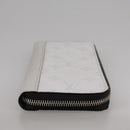 LOUIS VUITTON Taigalama Zippy Wallet Vertical Wallet White M30446 LV Auth am7452-6