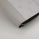 LOUIS VUITTON Taigalama Zippy Wallet Vertical Wallet White M30446 LV Auth am7452-7