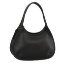 Coach Hand Bag Leather Black Gold Auth am7459-1