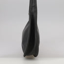 Coach Hand Bag Leather Black Gold Auth am7459-3