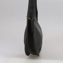 Coach Hand Bag Leather Black Gold Auth am7459-4