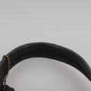 Coach Hand Bag Leather Black Gold Auth am7459-8
