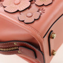 Coach Rogue 25 Hand Bag Leather 2way Pink Gold Auth am7461V-18