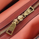 Coach Rogue 25 Hand Bag Leather 2way Pink Gold Auth am7461V-20
