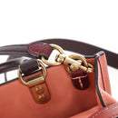 Coach Rogue 25 Hand Bag Leather 2way Pink Gold Auth am7461V-21