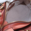 Coach Rogue 25 Hand Bag Leather 2way Pink Gold Auth am7461V-10