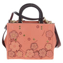 Coach Rogue 25 Hand Bag Leather 2way Pink Gold Auth am7461V-2