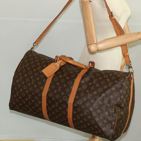 LOUIS VUITTON Monogram Keepall Bandouliere 60 Boston Bag M41412 LV Auth am7474