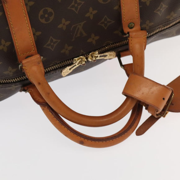 LOUIS VUITTON Monogram Keepall Bandouliere 60 Boston Bag M41412 LV Auth am7474
