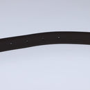 Salvatore Ferragamo Double Gancini Belt Leather 49.6"" Black Auth am7492-15