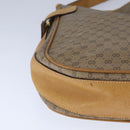 GUCCI Micro GG Supreme Shoulder Bag PVC Beige Gold Auth am7493-14
