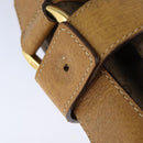 GUCCI Micro GG Supreme Shoulder Bag PVC Beige Gold Auth am7493-10