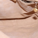 GUCCI Micro GG Supreme Shoulder Bag PVC Beige Gold Auth am7493-11