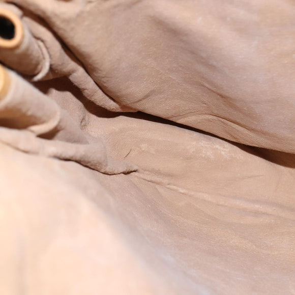 GUCCI Micro GG Supreme Shoulder Bag PVC Beige Gold Auth am7493