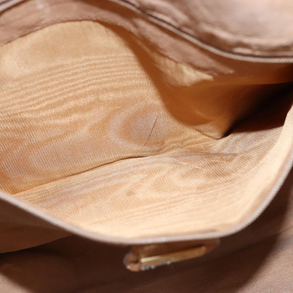 GUCCI Micro GG Supreme Shoulder Bag PVC Beige Gold Auth am7493