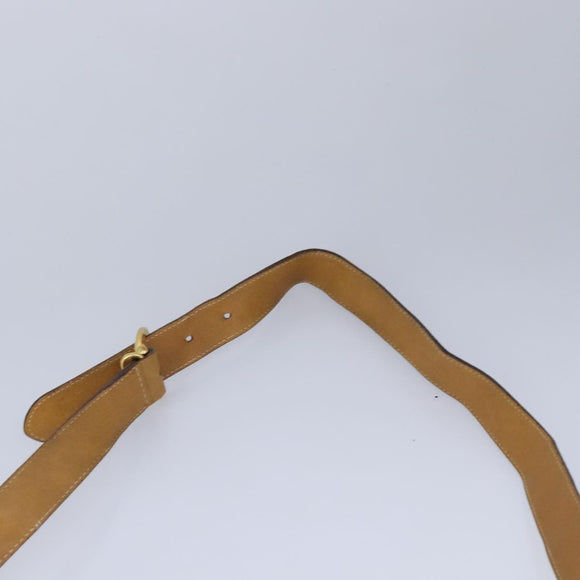 GUCCI Micro GG Supreme Shoulder Bag PVC Beige Gold Auth am7493