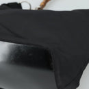 GUCCI Bamboo Hand Bag Nylon Black Silver 000 1434 0531 Auth am7494-8