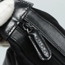 GUCCI Bamboo Hand Bag Nylon Black Silver 000 1434 0531 Auth am7494-9