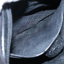 GUCCI Bamboo Hand Bag Nylon Black Silver 000 1434 0531 Auth am7494-11