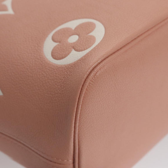LOUIS VUITTON Monogram Empreinte Giant Neverfull MM Bag Pink M46329 Auth am7504AM